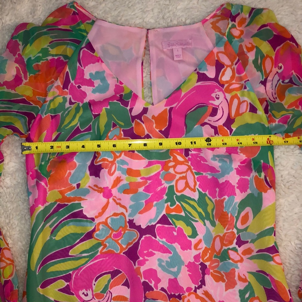 Lilly Pulitzer Carleigh Silk Tunic Dress in Multi Lulu, Size 2. - Picture 15 of 16